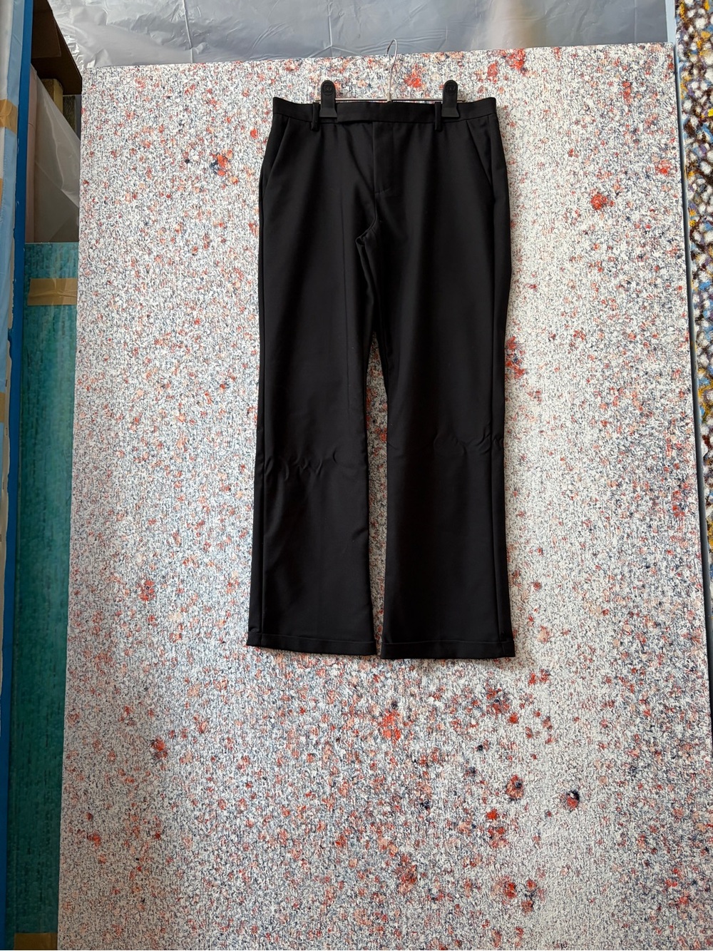 Joe Fresh Black Ankle-Length Women's Pull-On Pants